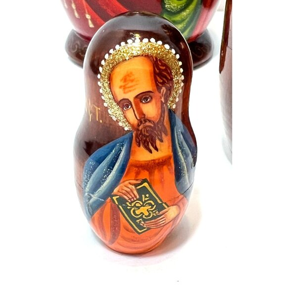Our Lady of Kazan Russian Matryoshka Orthodox Religious Icons 7 Nesting Dolls - Picture 11 of 16
